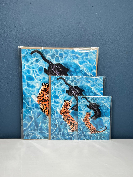 Tiger v Panther Print