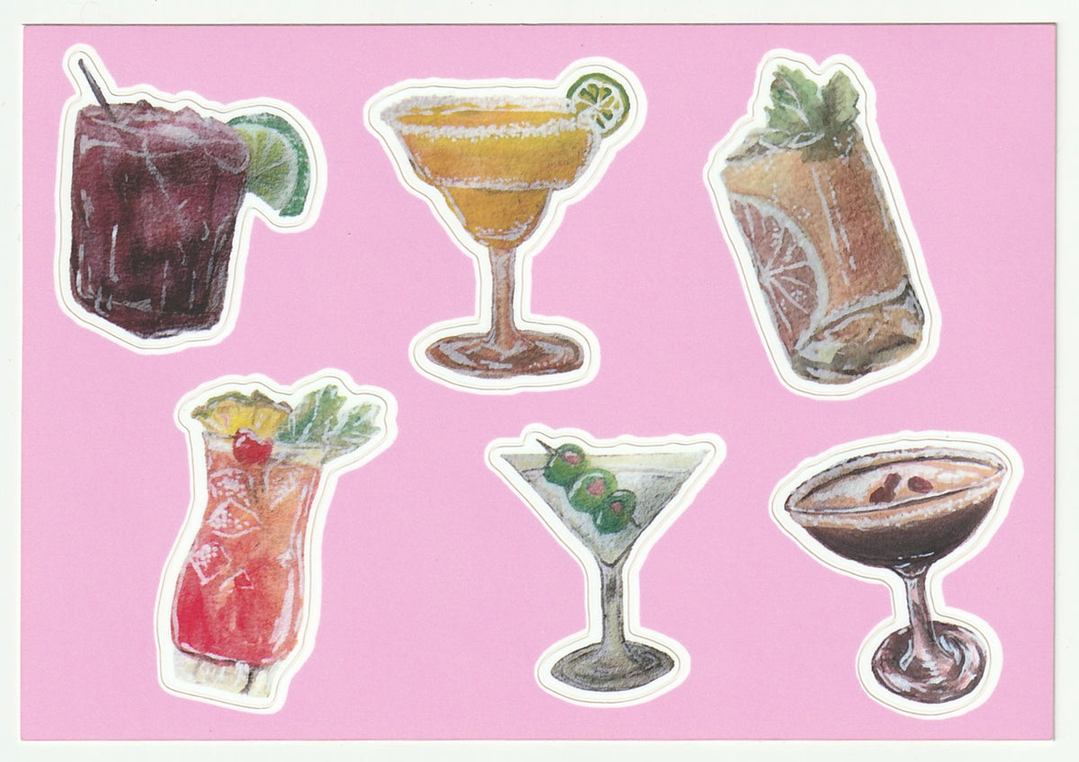 Cocktail Sticker Sheet
